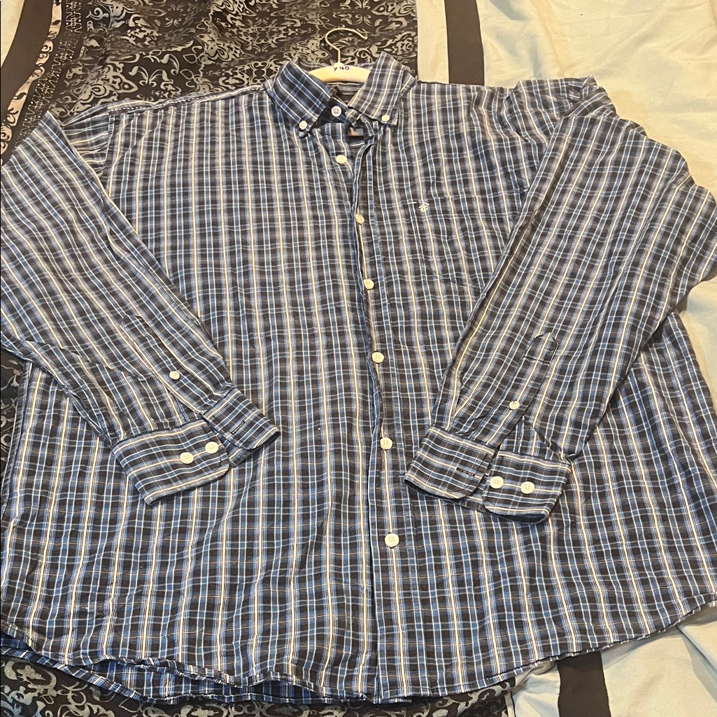 Rafter C Classic Blue Checkered Men's Shirt